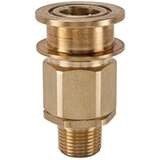 EA Series Brass Coupler with Male Thread, Valved